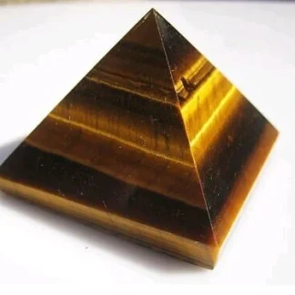 Tiger eye (quartz) pyramid, healing