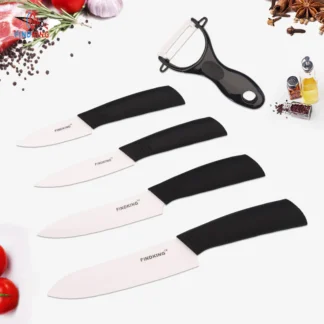 Ceramic Knife set: 3" 4" 5" 6" inch, + Peeler + Covers, FINDKING Zirconia